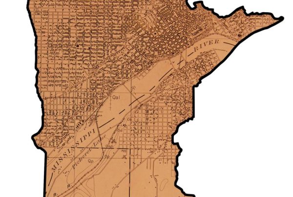 Copper Plate of Map of Minnesota