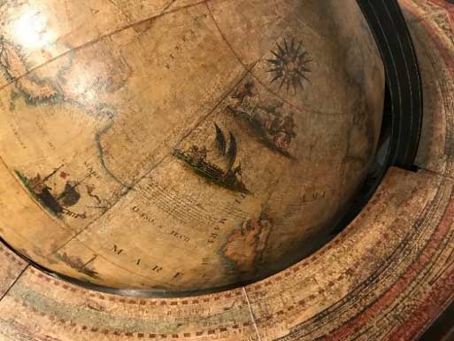 Globe from the James Ford Bell Library