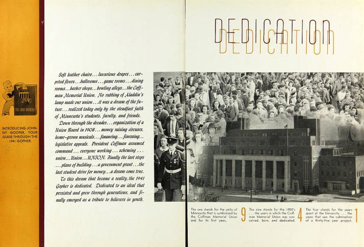 The 1941 Gopher Yearbook. Available at http://purl.umn.edu/134846.