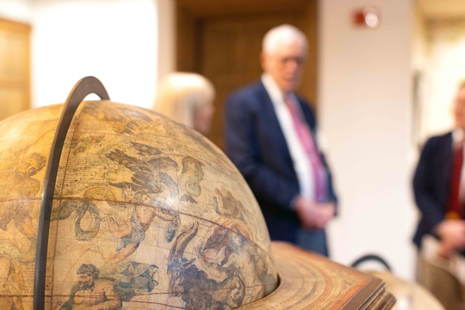 A globe decorates the redesigned Bell Room.