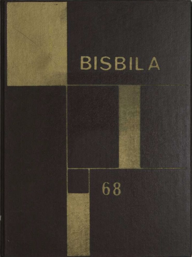 Cover of the 1968 Bisbila yearbook published by the University High School.