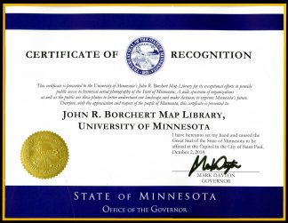 Governor's Award to Borchert Map Library
