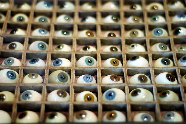 Meeting a medical artifact: Artificial eyes - UMN Libraries News & Events