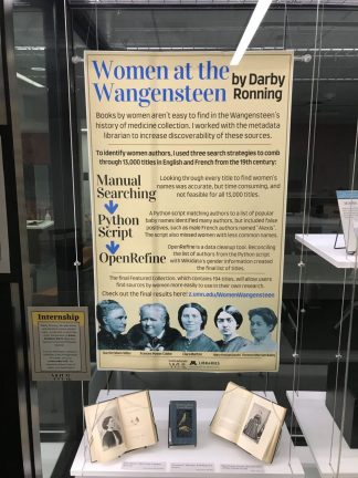 Project poster for Women at the Wangensteen