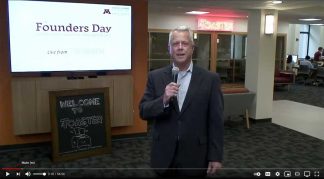 John Stavig, "live" from the Toaster during Founders Day on May 19.