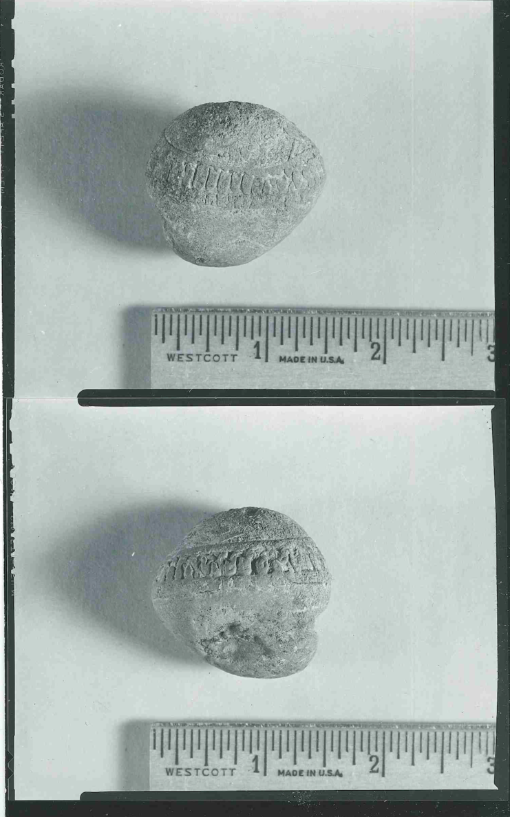 Images of the stone likely taken when it was in Theodore Blegen's possession at the Minnesota Historical Society. Images located at the University of Minnesota Archives. Source: University of Minnesota Archives, Theodore C. Blegen papers (#00961).
