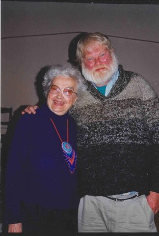 Maryanna Manfred and Bill Holm in December 1999.