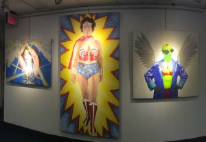 Breast Cancer Superheros Art Exhibit at the Bio-Medical Library