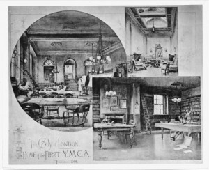 The City of London, the Home of the First YMCA, founded 1844.