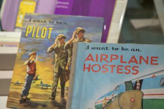 Carla Greene's children's books: “I Want to be a Pilot” and “I Want to be an Airline Hostess.”