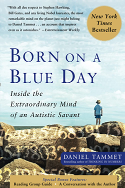Book cover for Born On a Blue Day, by Daniel Tammet
