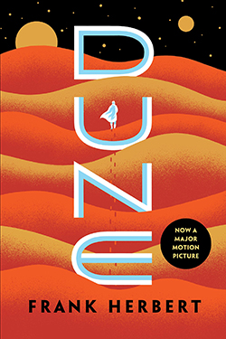 Book cover for "Dune" by Frank Herbert