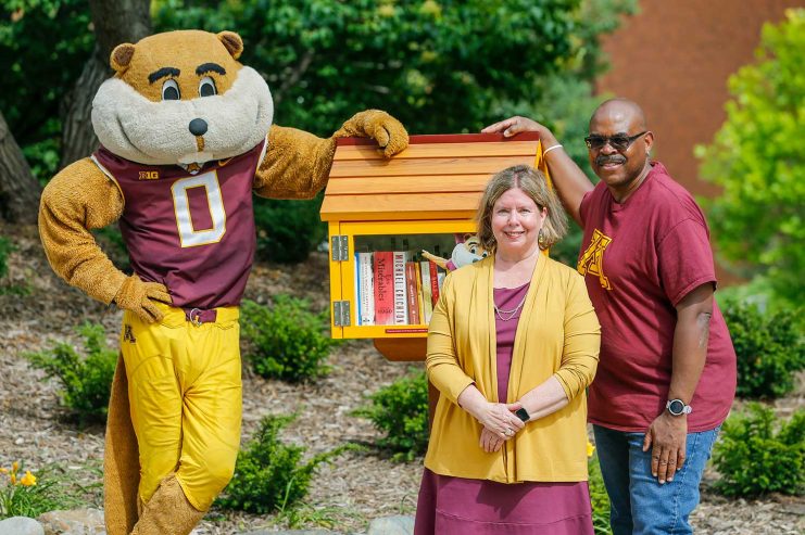 Goldy, Dean Lisa German, and Amelious Whyte Jr.