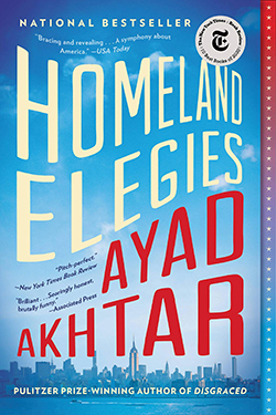 Book cover for "Homeland Elegies" by Ayad Akhtar