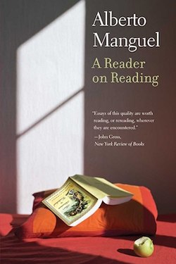 Book cover of A Reader on Reading by Alberto Manguel