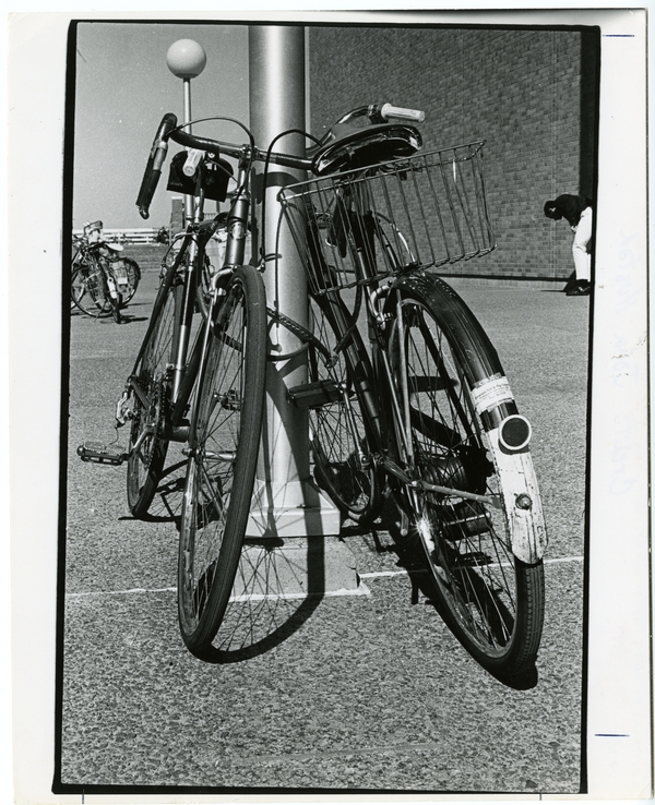 Chained bikes on the West Bank, 1970. Available at http://purl.umn.edu/204096