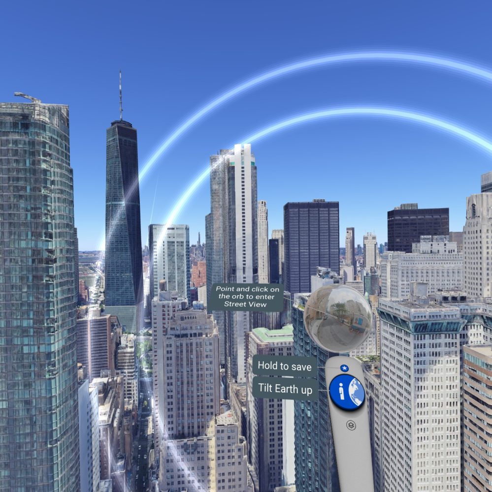 skyline in virtual reality
