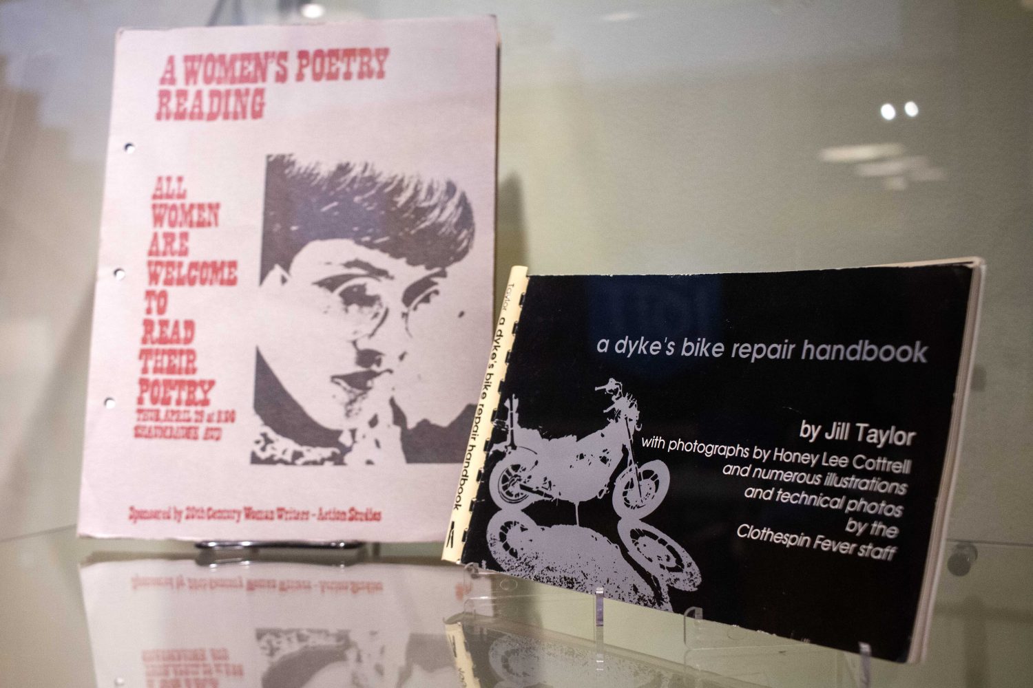 "a dyke's bike repair handbook" by Jill Taylor, published in 1990, on Wednesday, Nov. 29, 2023. (Photo/Adria Carpenter)