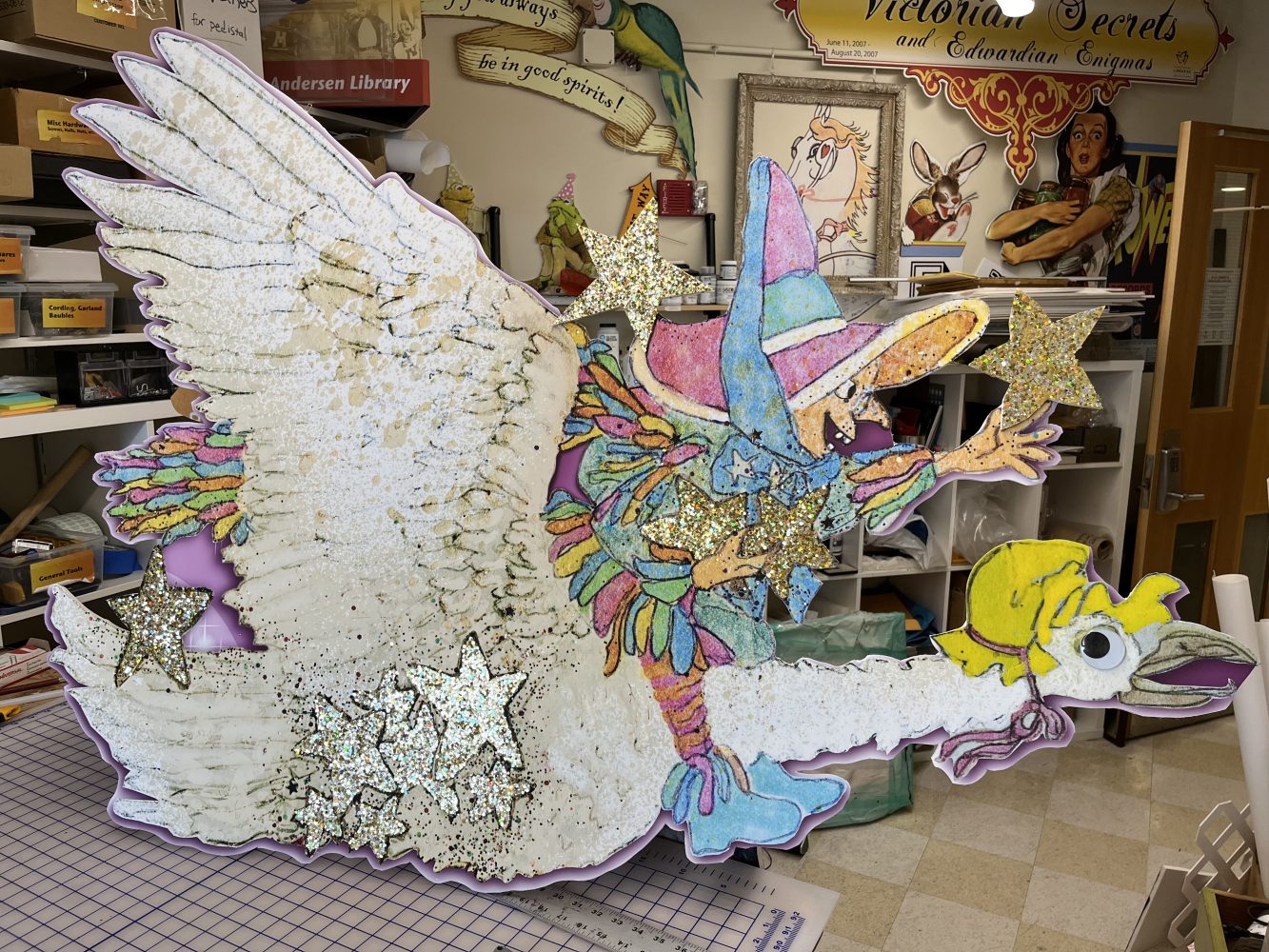 Mother Goose in Jack Edwards' Colorful Characters display.