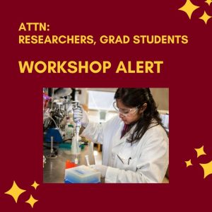 Grad Student workshop alert