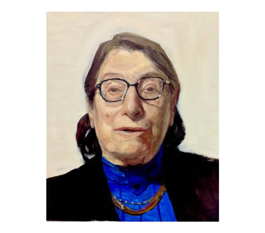 Portrait of Dora Zaidenweber by Spanish artist Félix de la Concha for his series "Portraying Memories: Portraits and Conversations with Survivors of the Shoah."