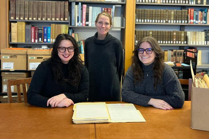 UMN graduate students Isabel Bethke, Nadia DelMedico, and Kimberly Horner.