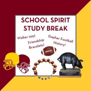 School Spirit Study Break flyer