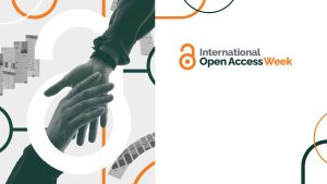 International Open Access Week picture of hands shaking