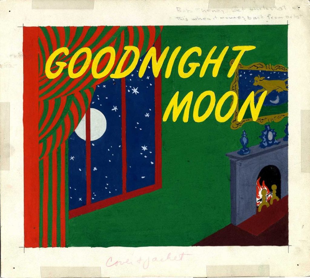 Original artwork illustration of the cover of Goodnight Moon