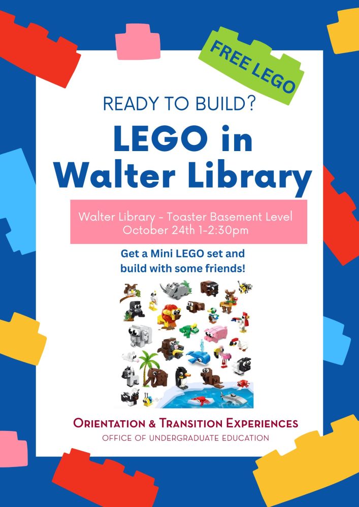 LEGO in the Library flyer