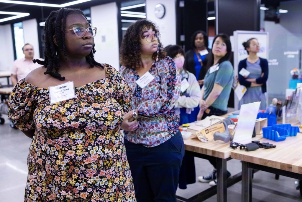 The Minnesota Institute cohort tours the Makerspace at the Health Sciences Library, on Monday, July 22, 2024 (Photo/Adria Carpenter)