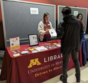 Libraries table at Veterans appreciation event.