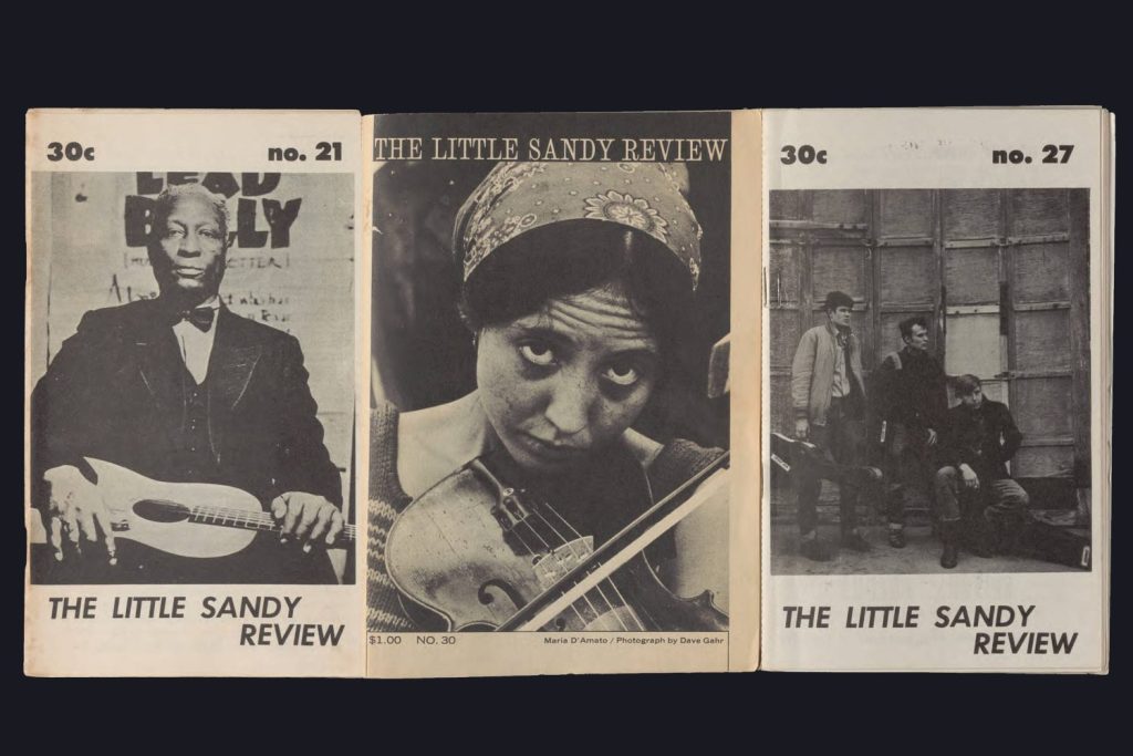 Covers of The Little Sandy Review. Courtesy of Upper Midwest Literary Archives.