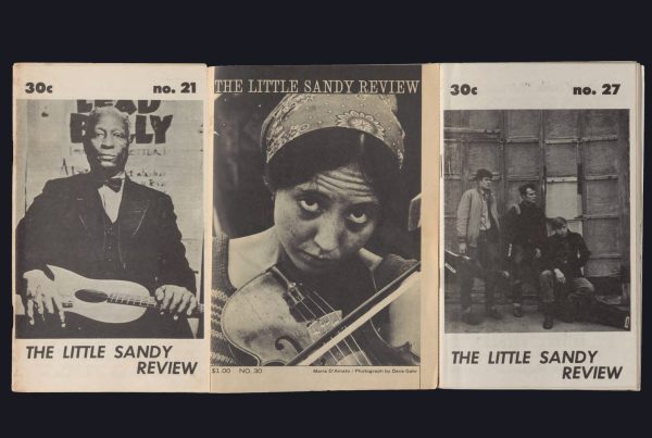 Covers of The Little Sandy Review. Courtesy of Upper Midwest Literary Archives.