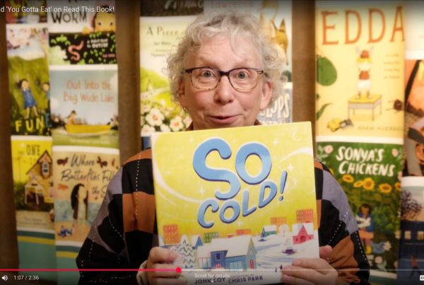 Lisa Von Drasek on Read This Book, holding a book called "So Cold."