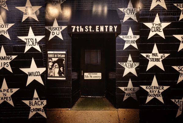 The First Avenue and 7th St. Entry "wall of stars" in the "Music on Hennepin" exhibit, on Monday, December 9, 2024. (Photo/Adria Carpenter)