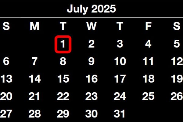 July 1, 2025 is a Tuesday.