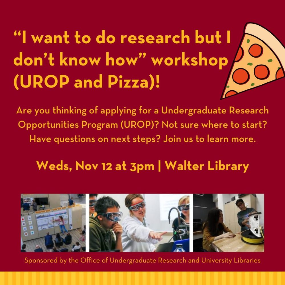 UROP and Pizza flyer