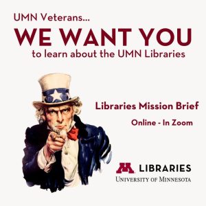 Libraries Mission Brief for Veterans workshop logo.