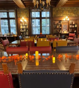 Walter Library Upson room with Fall decore
