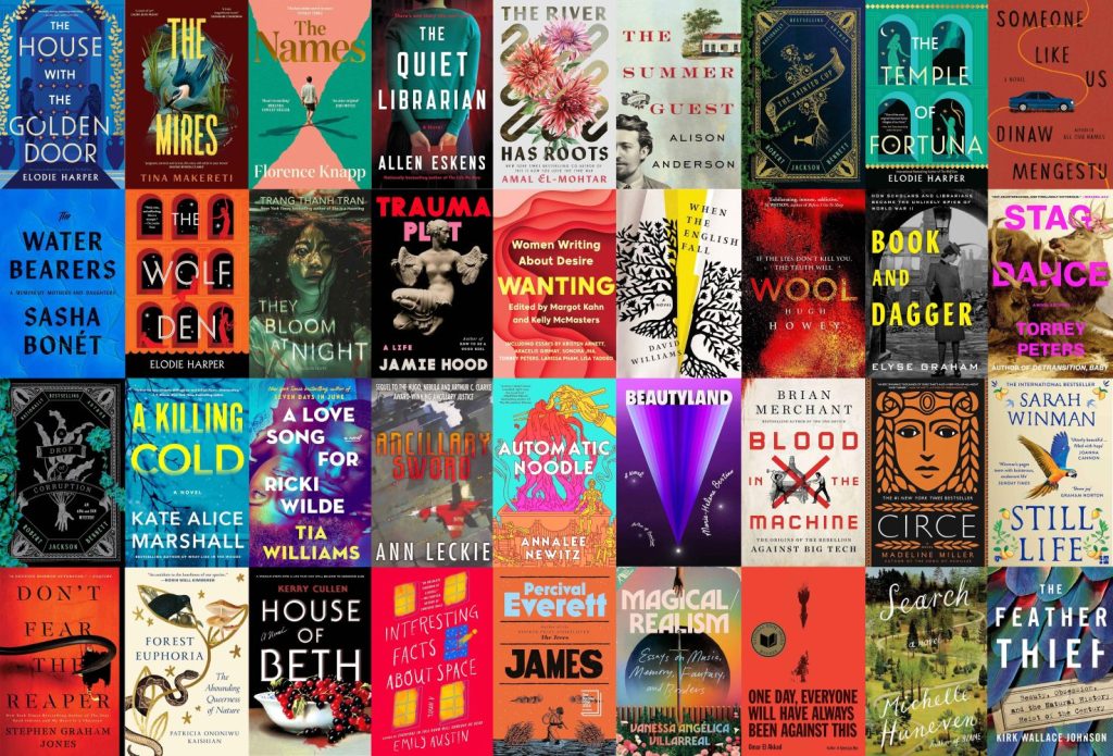 A collection of book covers Libraries staff members read in 2025.