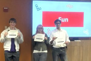 The three members of Team Toast Run are pictured.