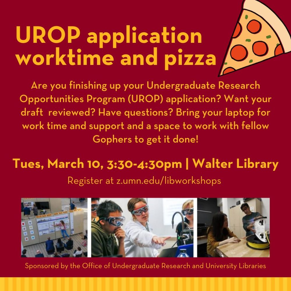 UROP and pizza logo.