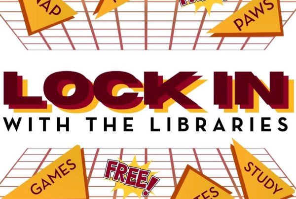 Lock in with the Libraries logo